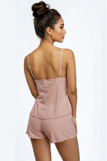 BLS - Meadow Viscose Short Set - Peach